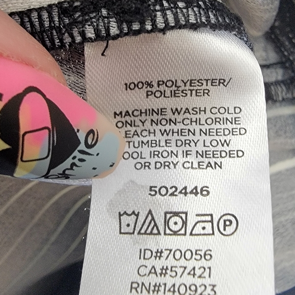 4/$20 Loft Cropped Wide Leg Pull On Black and White Striped Pants XXS Petite - Picture 4 of 7